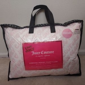NWT Juicy Couture Pink Memory Foam Pillow